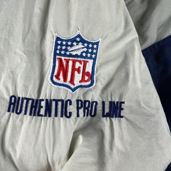 VTG 90s Pro Line NFL Dallas Cowboys Shark Tooth Jacket Extra Large Blue Full Zip - Picture 6 of 16
